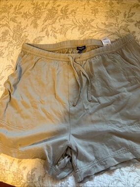 Splendid women’s large Drawstring Shorts - Light gray